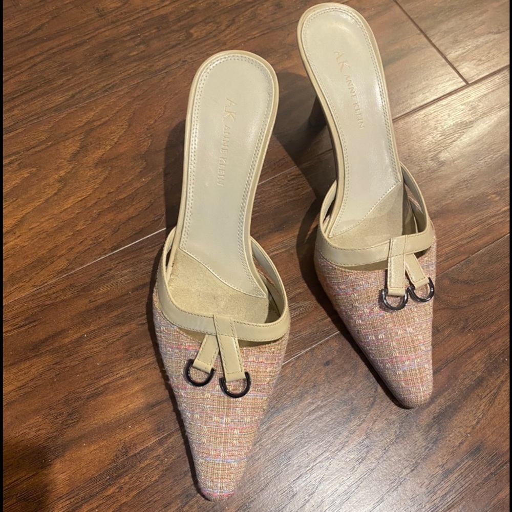 Tweed Kitten Heel